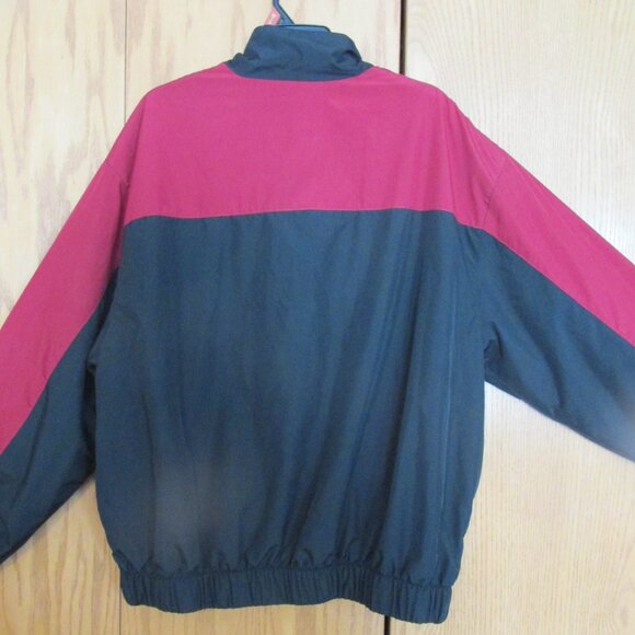 ROUNDTREE & YORKE SPORT MEN'S SIZE XL COAT BLACK & RED JACKET FULL ZIP OUTERWEAR - Picture 6 of 9